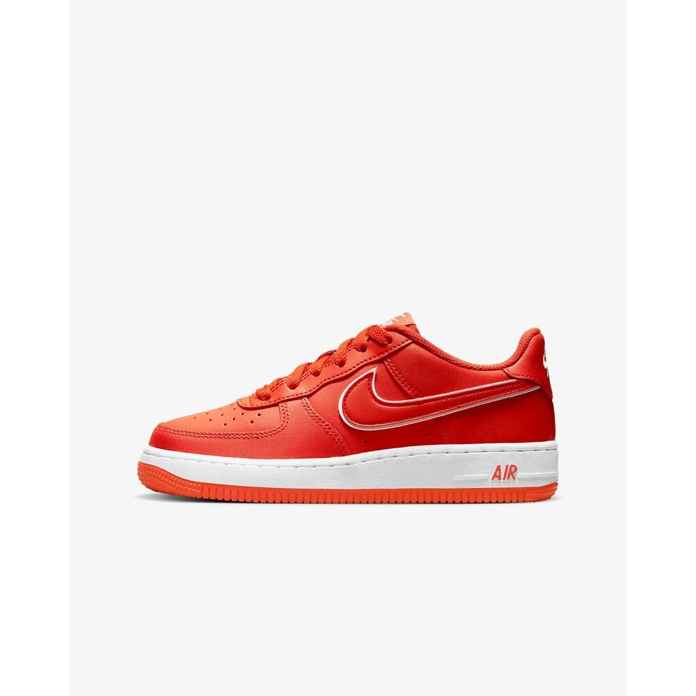 Nike Air Force 1 Low LV8 GS Picante Red White DX5805 600 - SIZE 6Y / 7.5 WOMENS - Picture 2 of 8